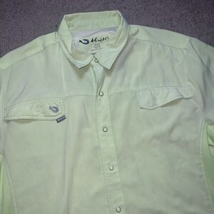 Mojo Outdoor Snap Short Sleeve Cape Back Shirt Lightweight Fishing Men's 2XL